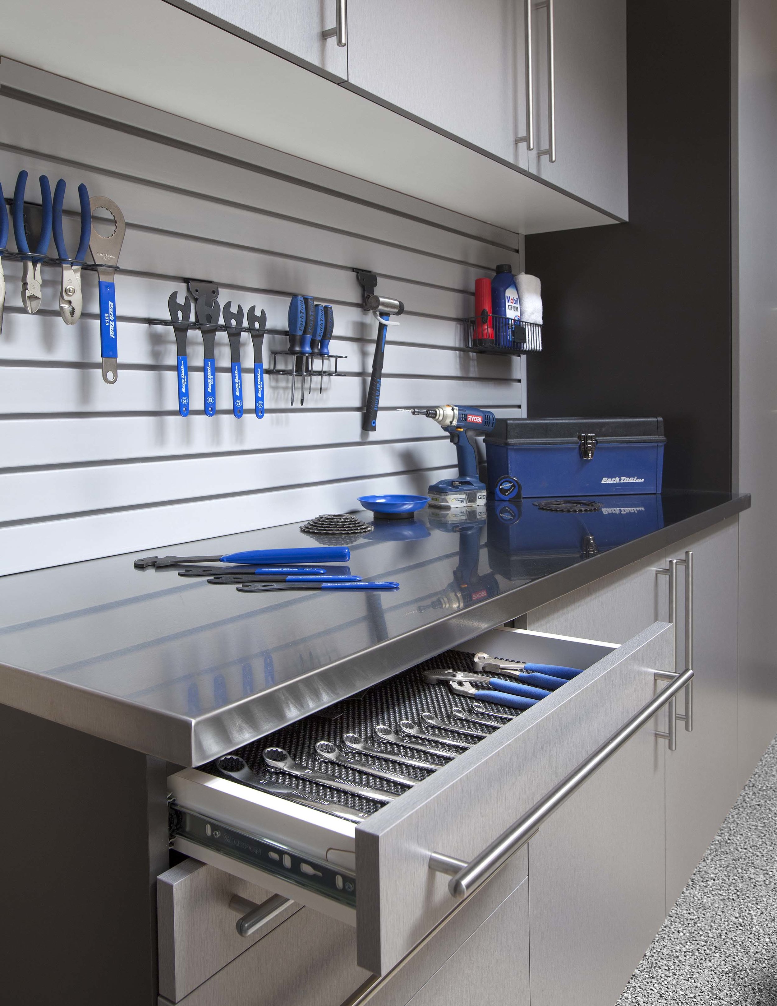 Slatwall 2024 tool storage